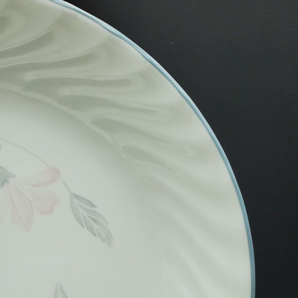 Corelle Pink Trio Platter Corning White Swirl Floral Oval Serving Plate - Picture 4 of 7